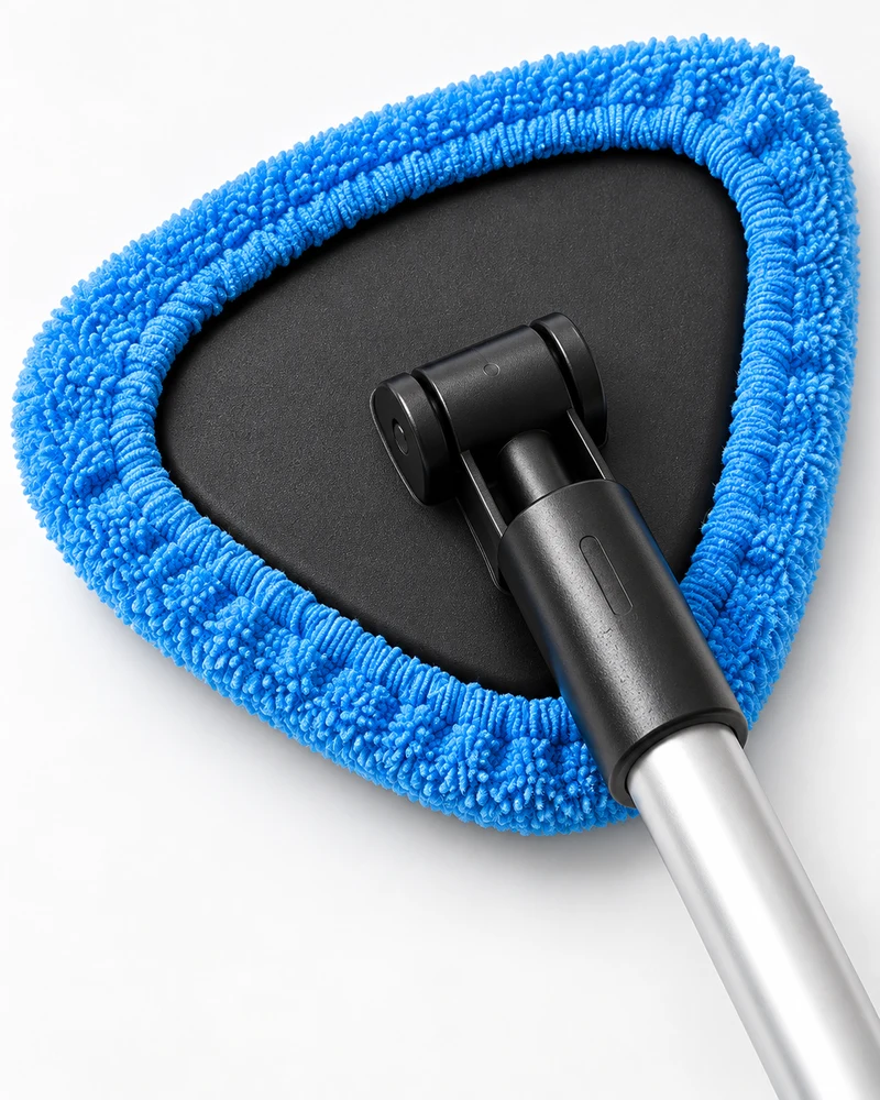 Extending windshield cleaning kit