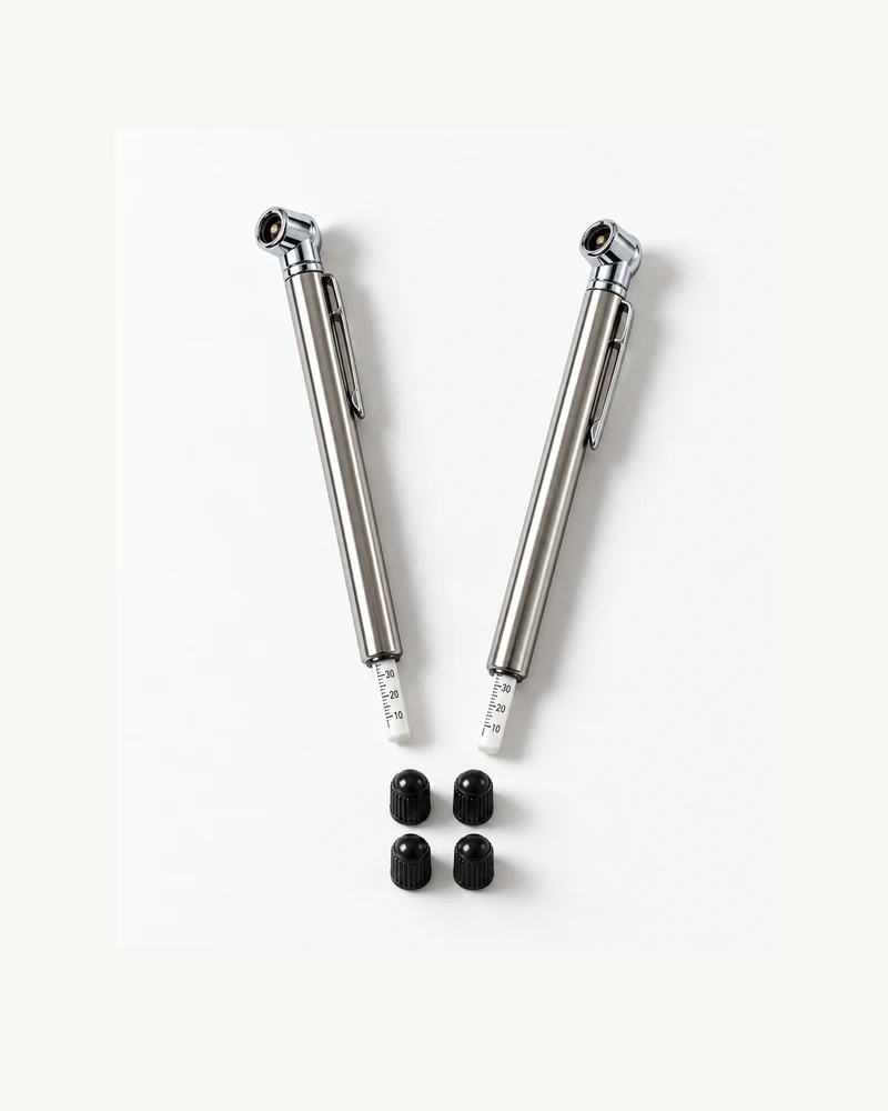 Pencil tire gauges, set of two