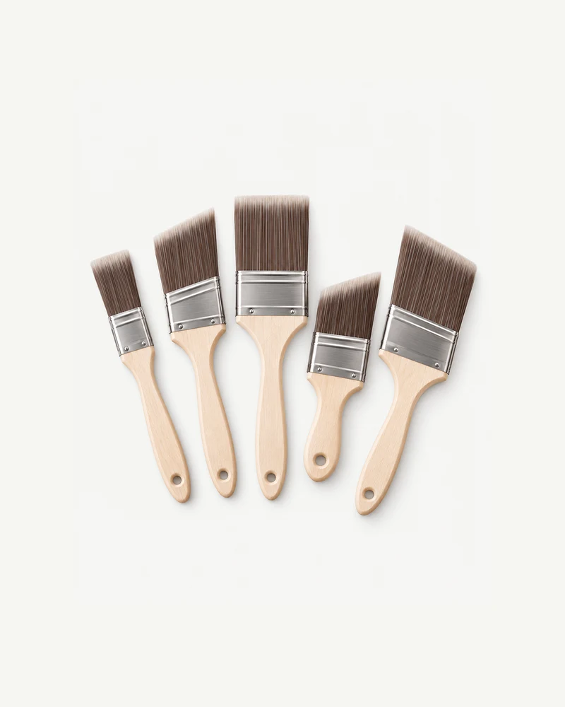 Paint brushes, set of five