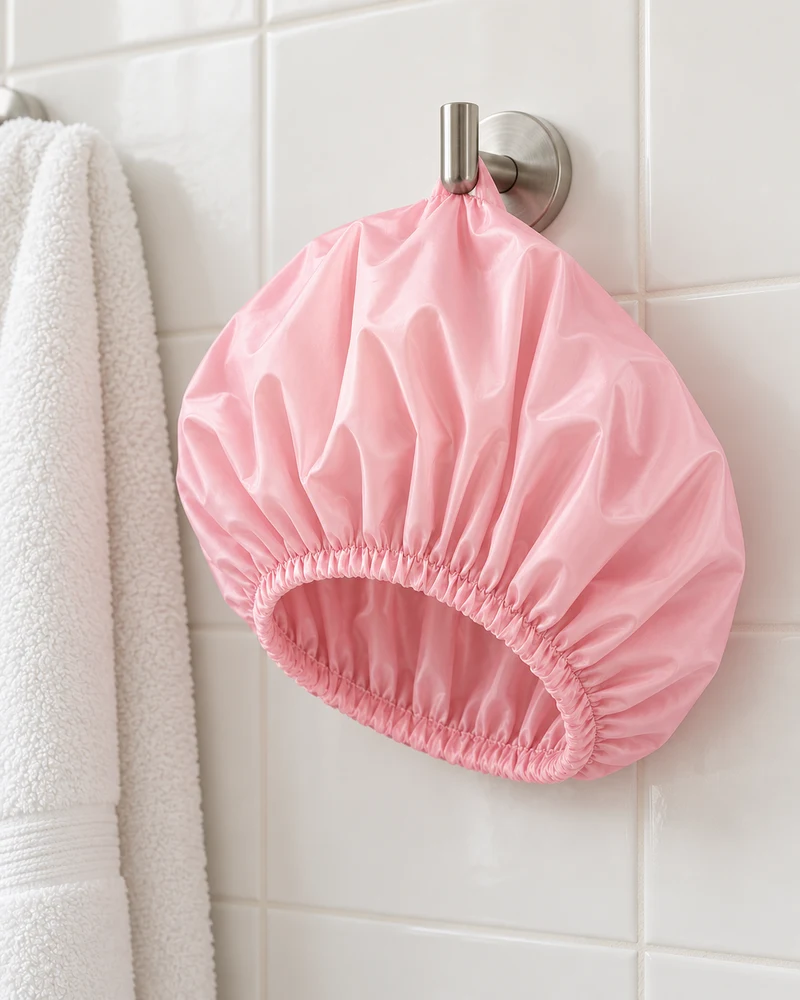 Reusable elastic shower cap