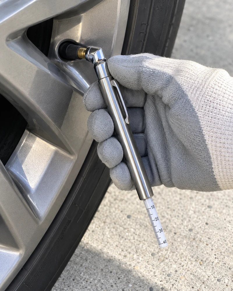 Pencil tire gauges, set of two