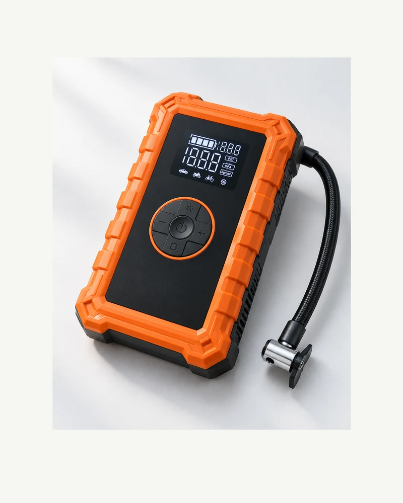 Jump starter with tire inflator