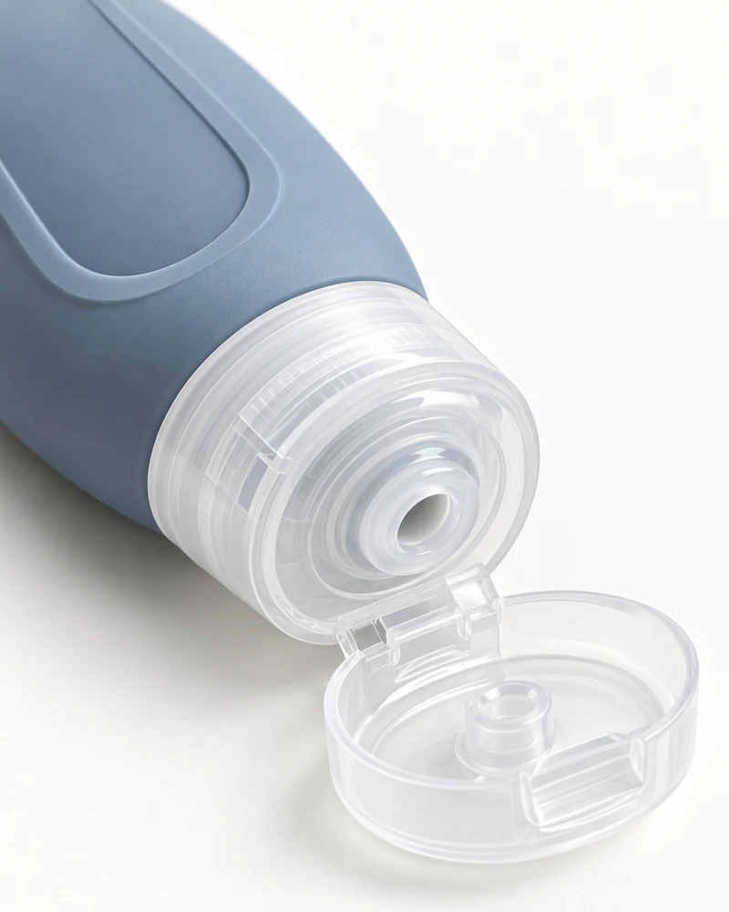 Silicone travel bottles, set of four