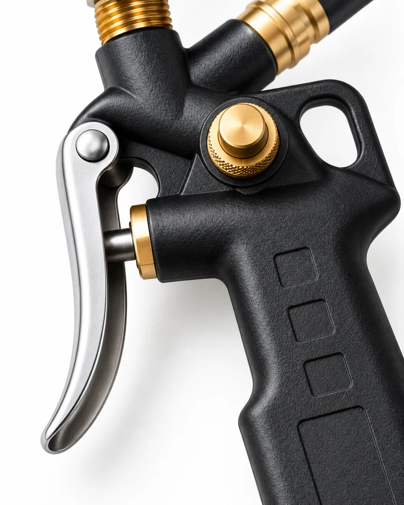 Dial tire inflator gauge