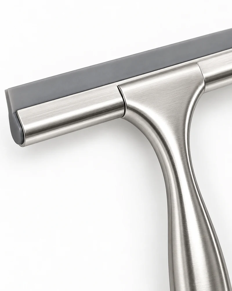 Steel window and shower squeegee