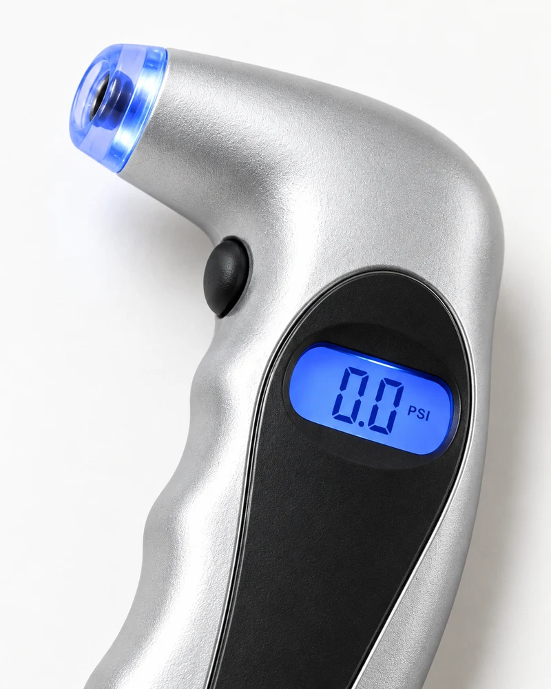 Pocket digital tire gauge