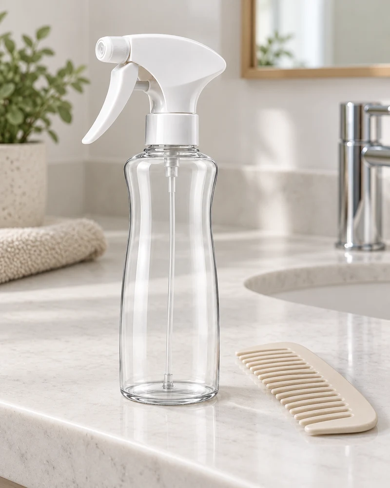 Continuous-mist spray bottle