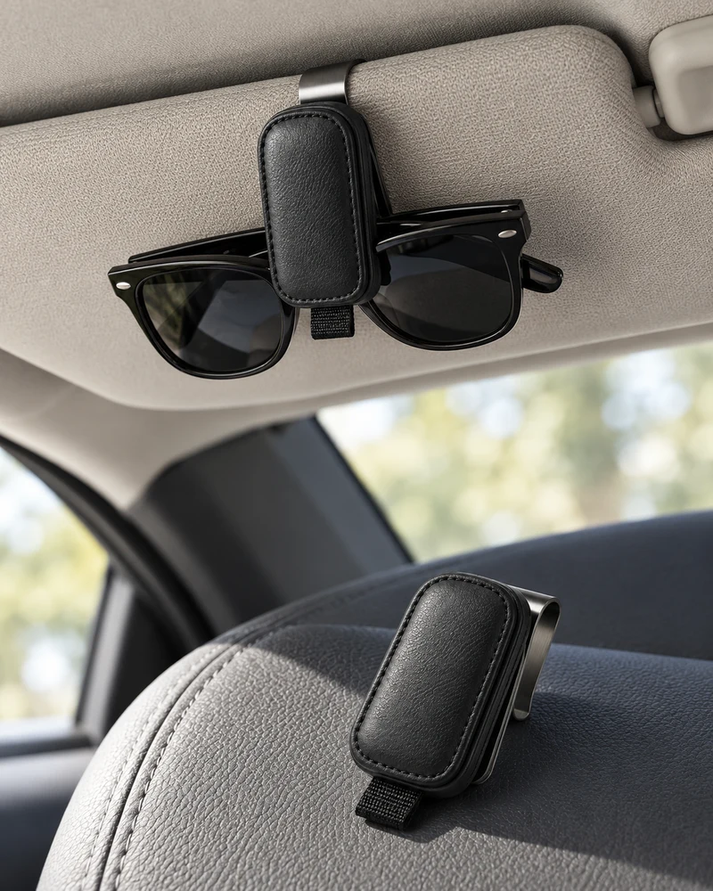 Visor sunglasses clips, pair