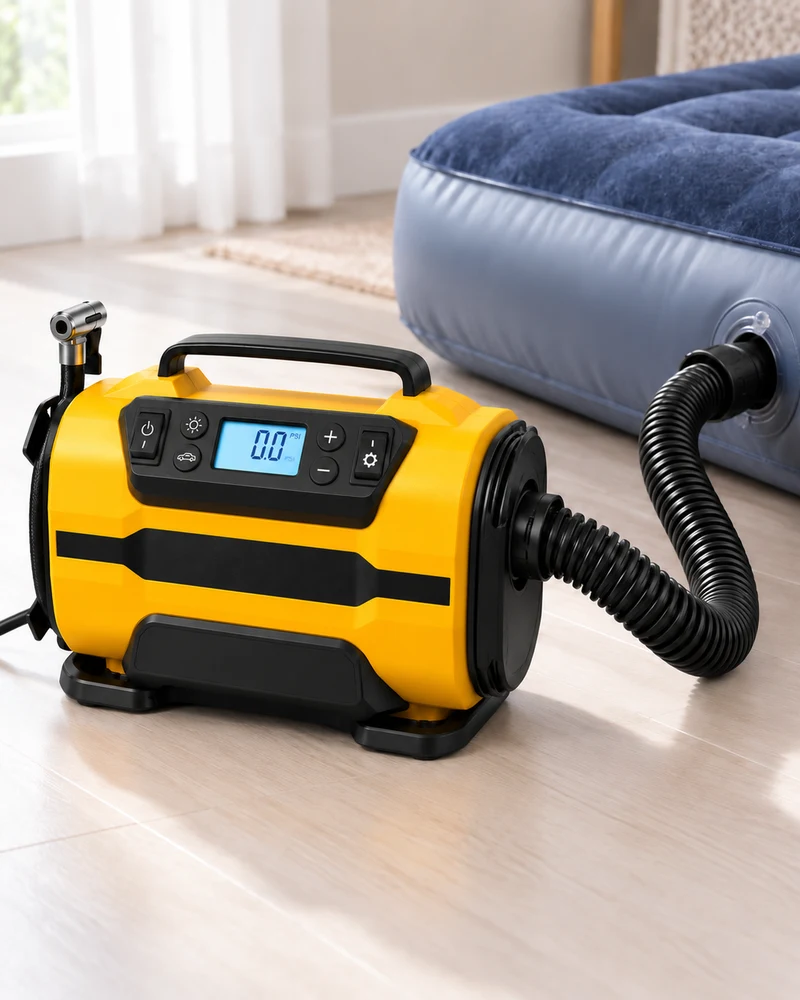 Home-and-car dual-mode air pump