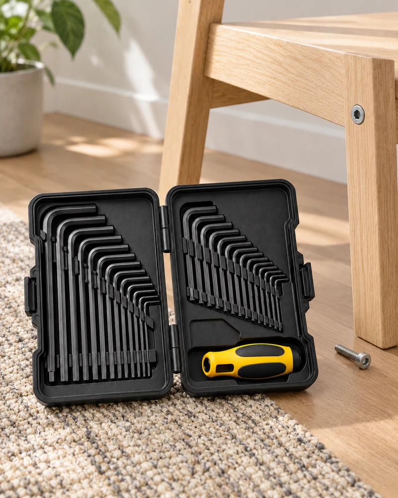 Metric and SAE hex key set