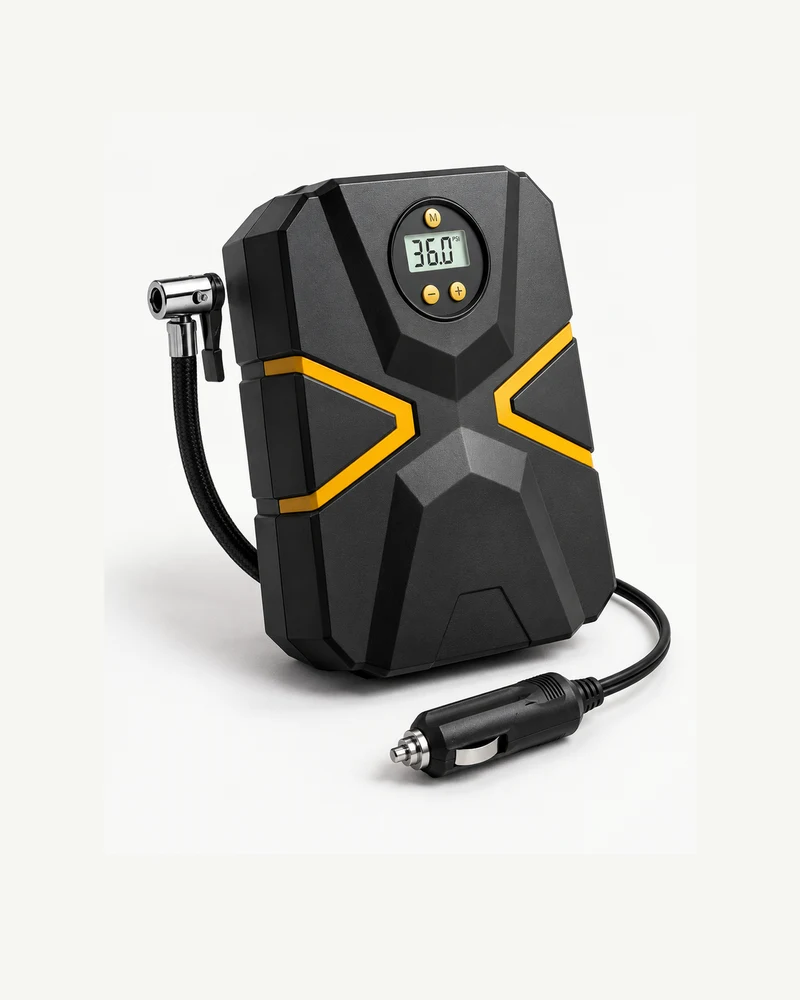 Chevron-panel 12V tire pump