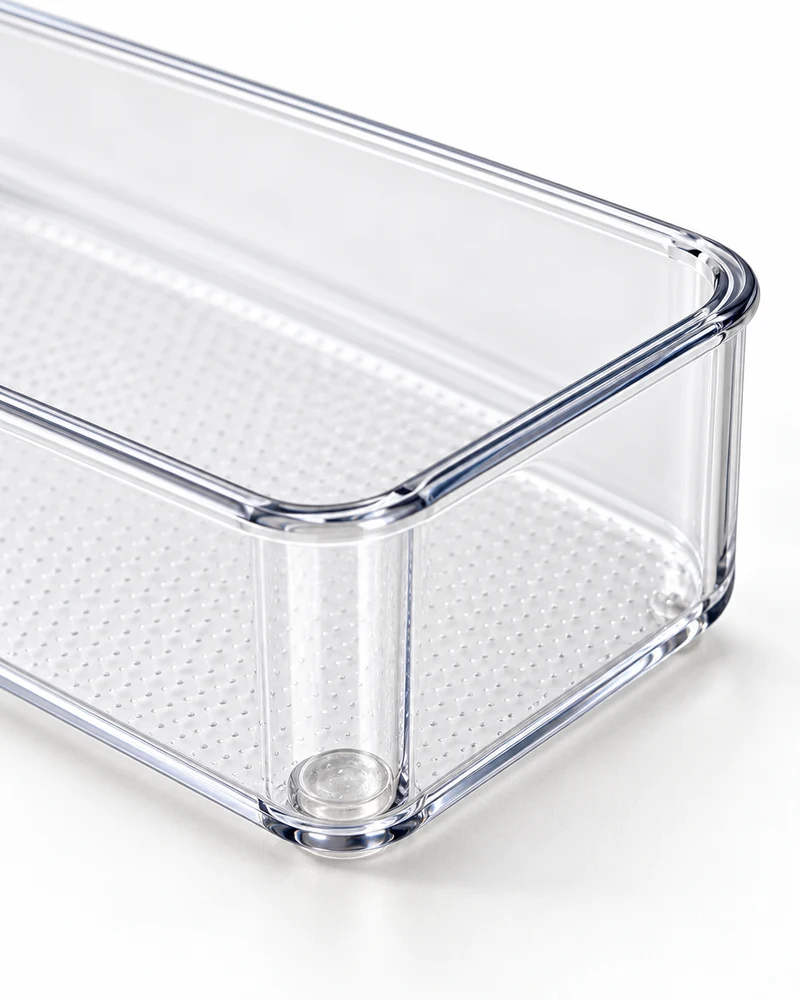 Clear drawer organizers, 25 pieces