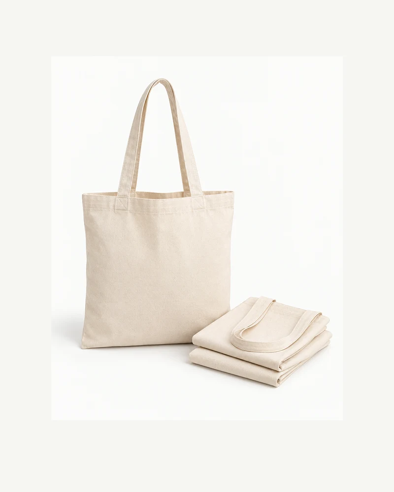 Cotton tote bags, set of three