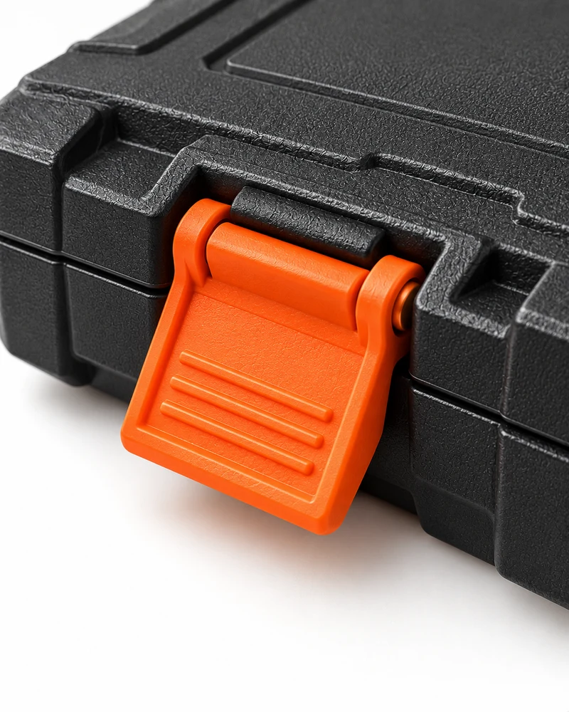 Dial inflator gauge in carrying case
